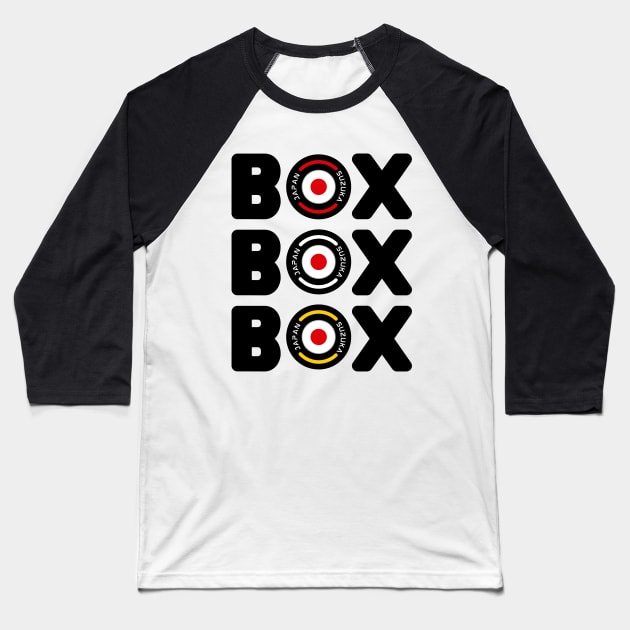 Box box box japan Baseball T-Shirt by Myartstor 
